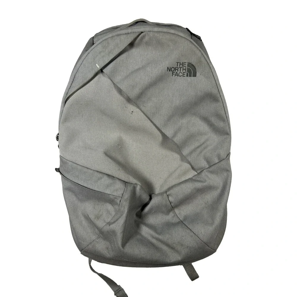 The North Face Electra Hiking Backpack Gray Zip Padded Straps Used